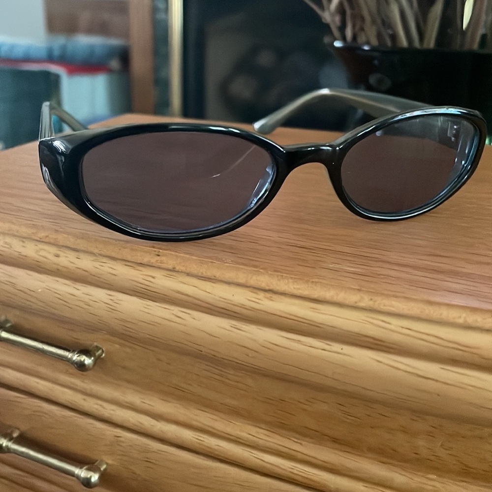 Baby Blue/ Black Vintage 80’s Sunglasses